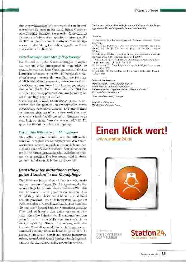 Vorschauseite 4: Mundpflege hat hohe Priorität