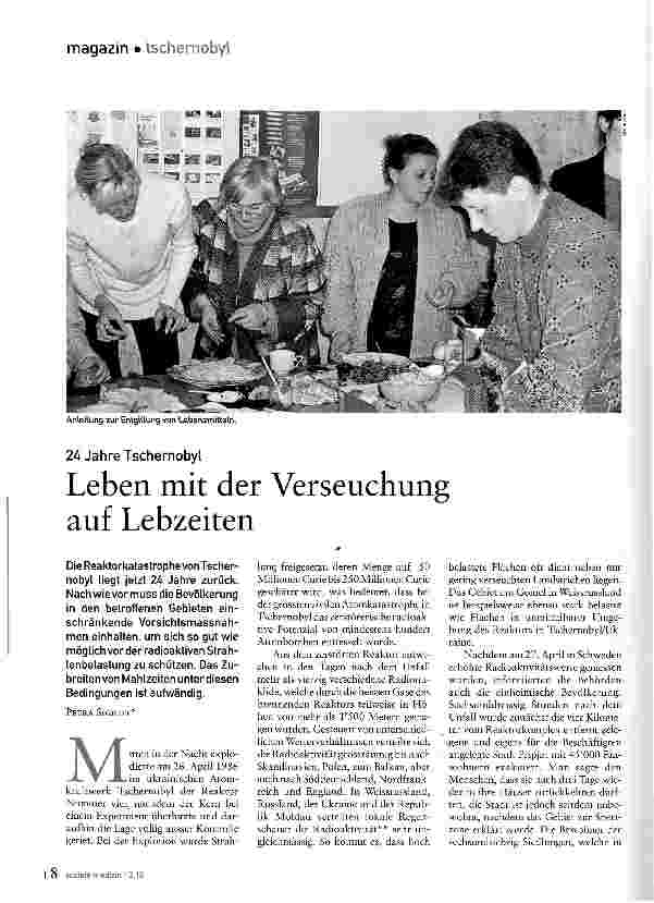 Vorschauseite 1: Leben mit der Verseuchung auf Lebzeiten
