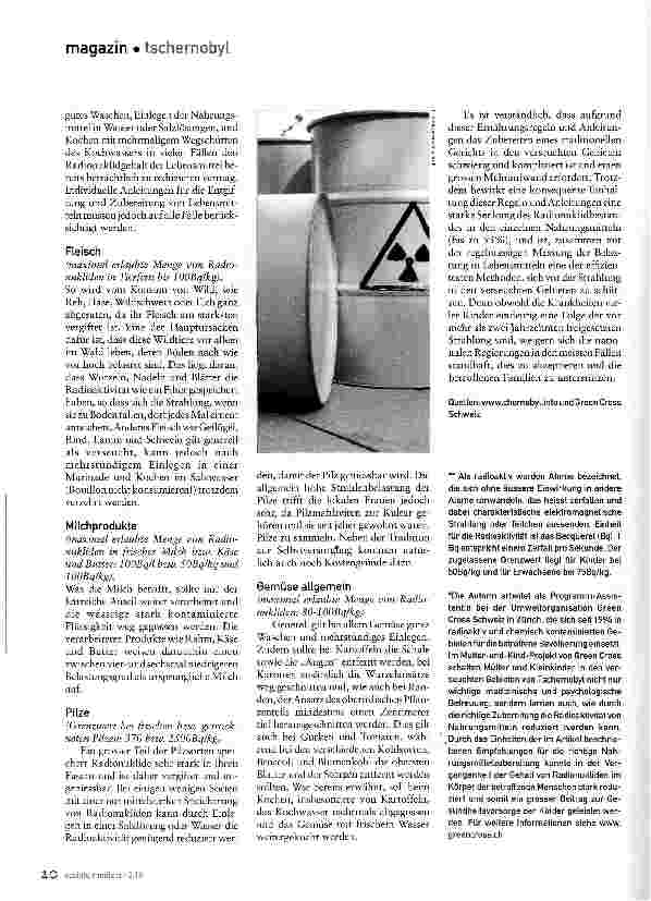 Vorschauseite 3: Leben mit der Verseuchung auf Lebzeiten