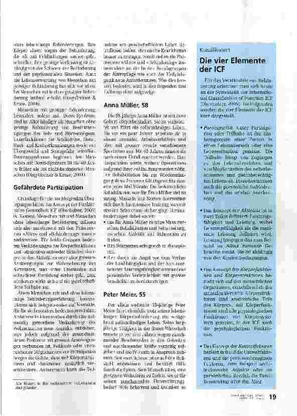 Vorschauseite 2: Partizipation im Alter - trotz Einschränkungen