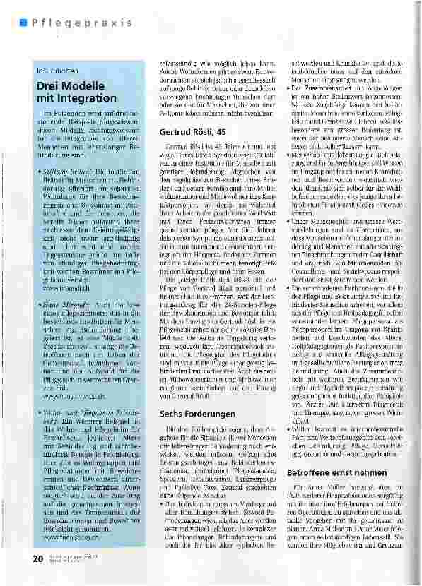 Vorschauseite 3: Partizipation im Alter - trotz Einschränkungen