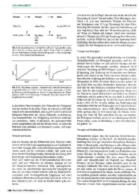 Vorschauseite 5: Neurologische Rehabilitation von Hemiparese und Aphasie: ein Plädoyer für multizentrische, randomisierte und kontrollierte Studien