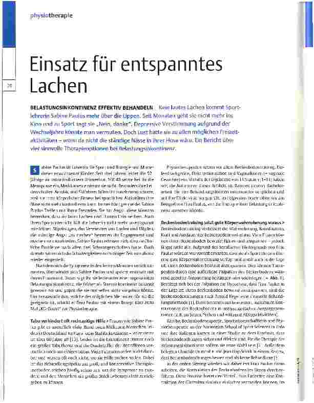 Vorschauseite 1: Einsatz für entspanntes Lachen