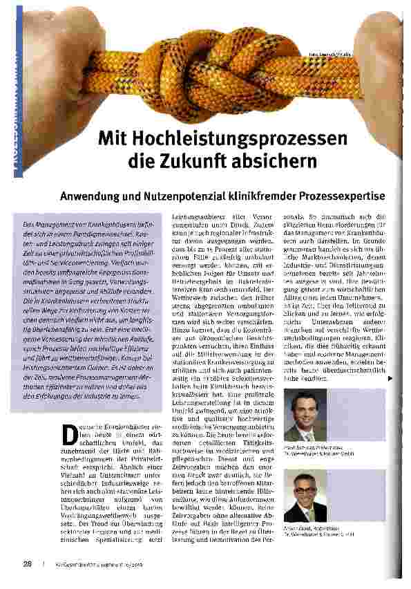 Vorschauseite 1: Mit Hochleistungsprozessen die Zukunft absichern