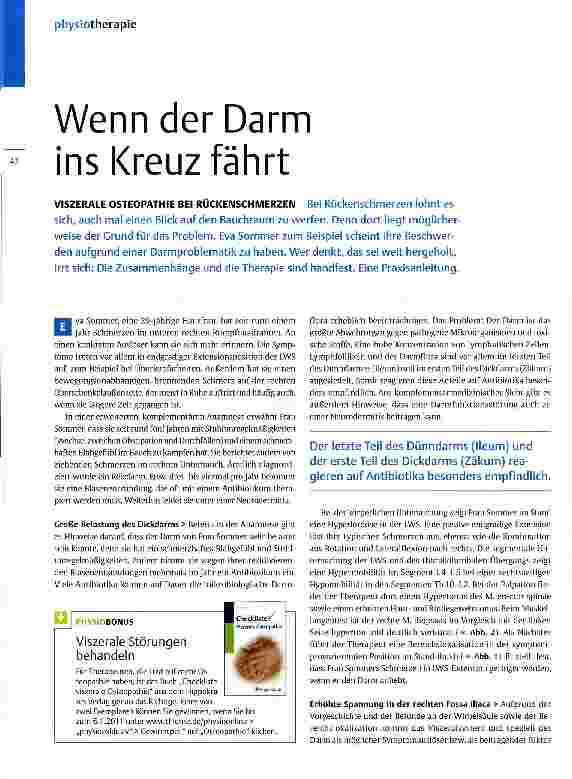 Vorschauseite 1: Wenn der Darm ins Kreuz fährt