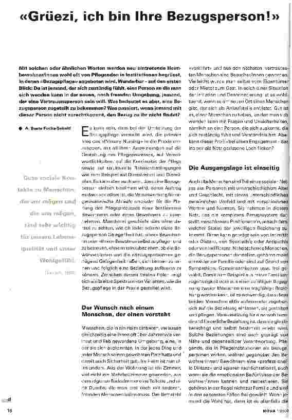 Vorschauseite 1: Grüezi, ich bin Ihre Bezugsperson!