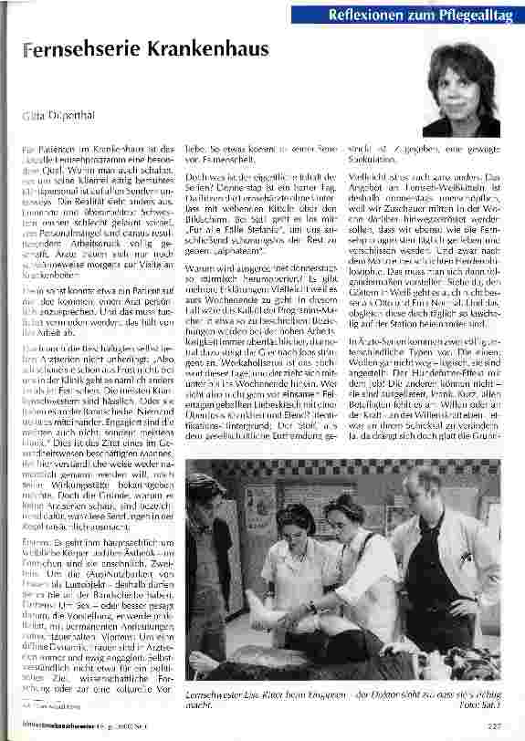 Vorschauseite 1: Fernsehserie Krankenhaus