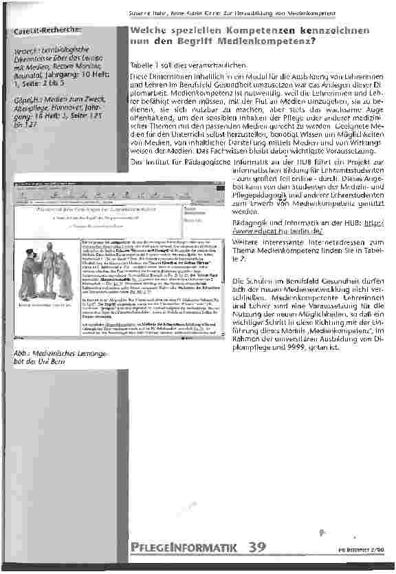 Vorschauseite 4: Zur Herausbildung von Medienkompetenz bei Lehrer/-innen im Berufsfeld Gesundheit