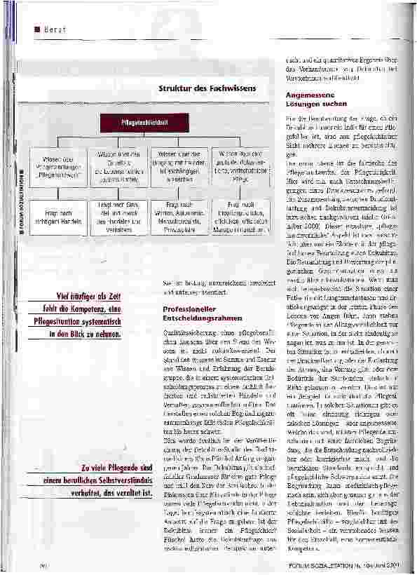 Vorschauseite 3: Allein unter Laien Berufliches Selbstbewusstsein im Pflege-Mix