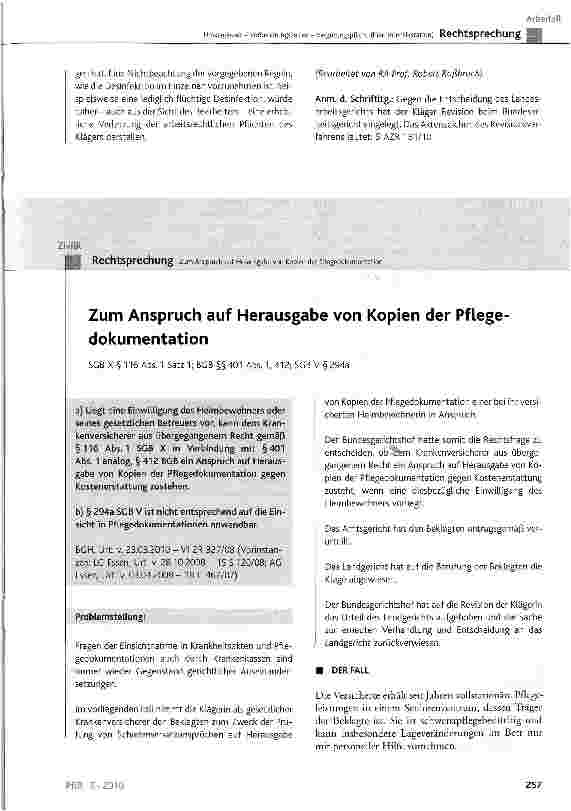Vorschauseite 6: Umkleidezeit - Vorbereitungszeiten - Vergütungspflicht (hier: Intensivstation)