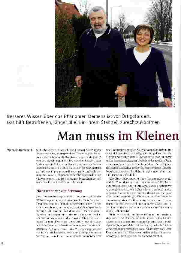 Vorschauseite 1: Man muss im Kleinen anfangen