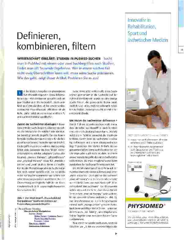 Vorschauseite 1: Definieren, kombinieren, filtern