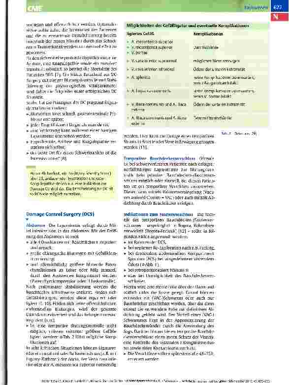 Vorschauseite 2: Damage Control bei hämodynamisch instabilen Patienten Eine Behandlungsstrategie für Schwerverletzte
