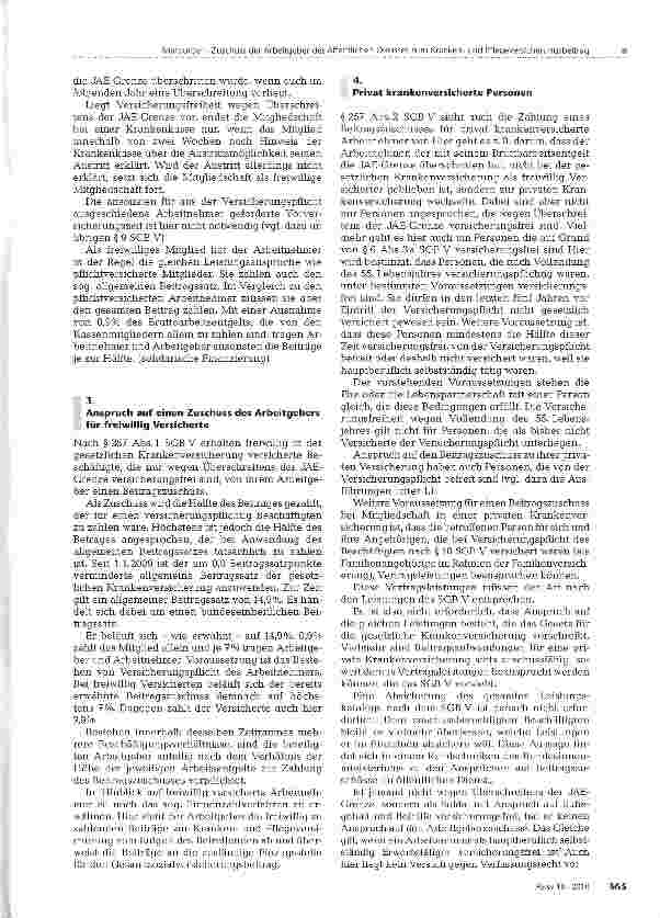 Vorschauseite 2: Zuschuss der Arbeitgeber des öffentlichen Dienstes zum Krankenund Pflegeversicherungsbeitrag