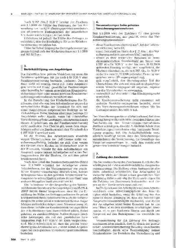 Vorschauseite 3: Zuschuss der Arbeitgeber des öffentlichen Dienstes zum Krankenund Pflegeversicherungsbeitrag