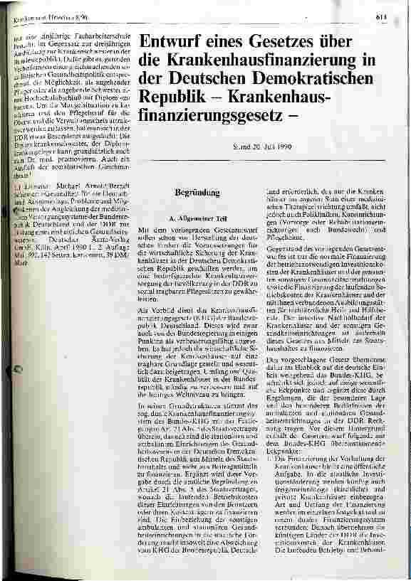 Vorschauseite 3: Das Gesundheitswesen in der DDR - ein Scherbenhaufen sozialistischer Planwirtschaft