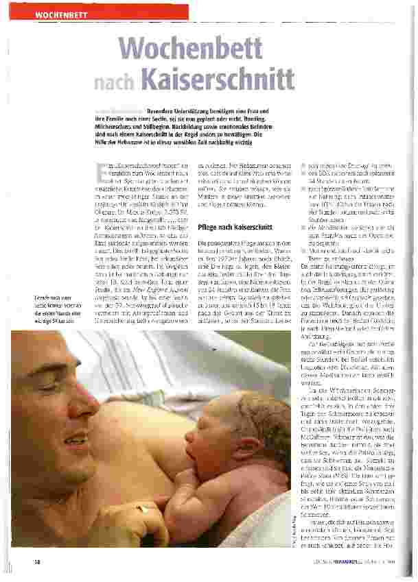 Vorschauseite 1: Wochenbett nach Kaiserschnitt