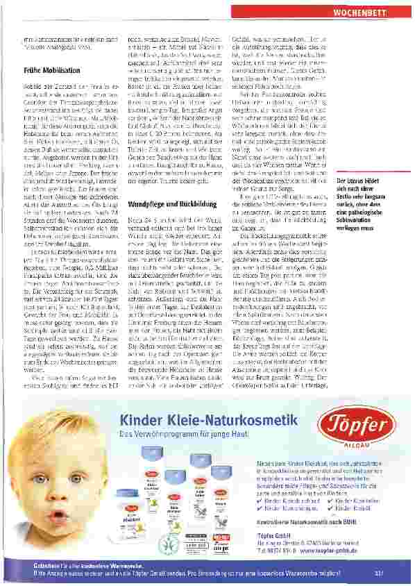 Vorschauseite 2: Wochenbett nach Kaiserschnitt