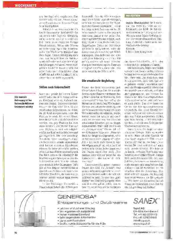 Vorschauseite 3: Wochenbett nach Kaiserschnitt