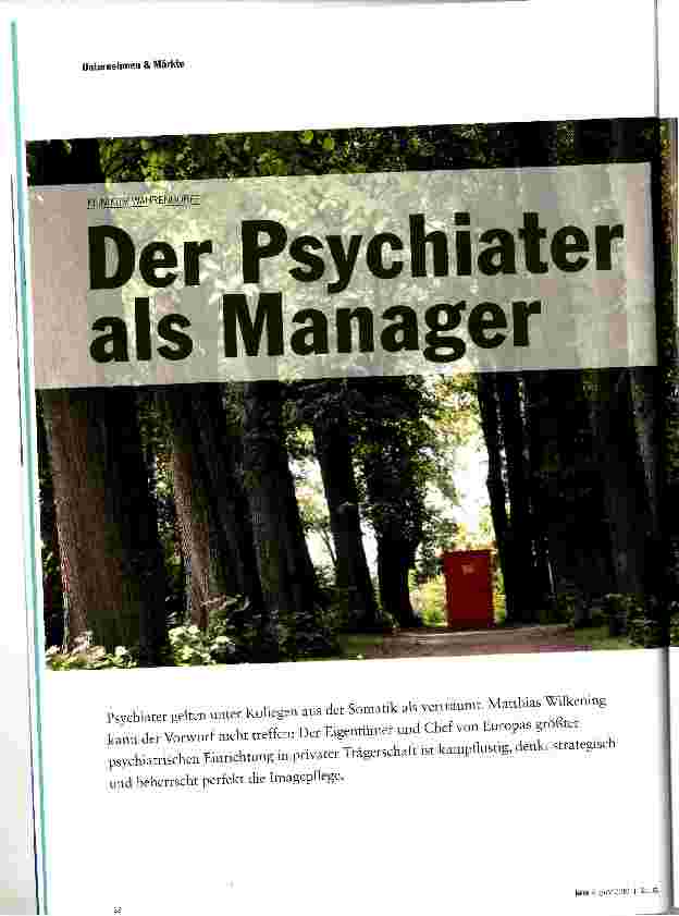 Vorschauseite 1: Der Psychiater als Manager