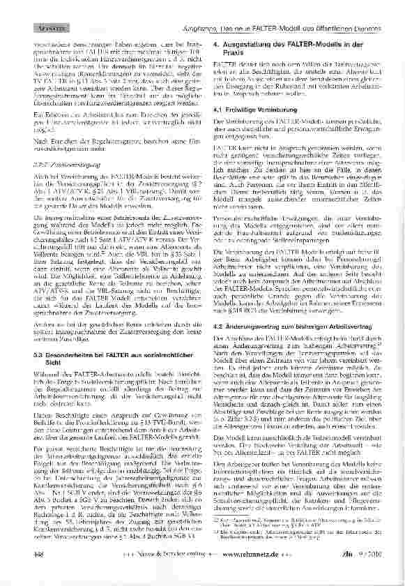 Vorschauseite 6: Dem demographischen Wandel Rechnung tragen - Das neue FALTER-Modell des öffentlichen Dienstes1
