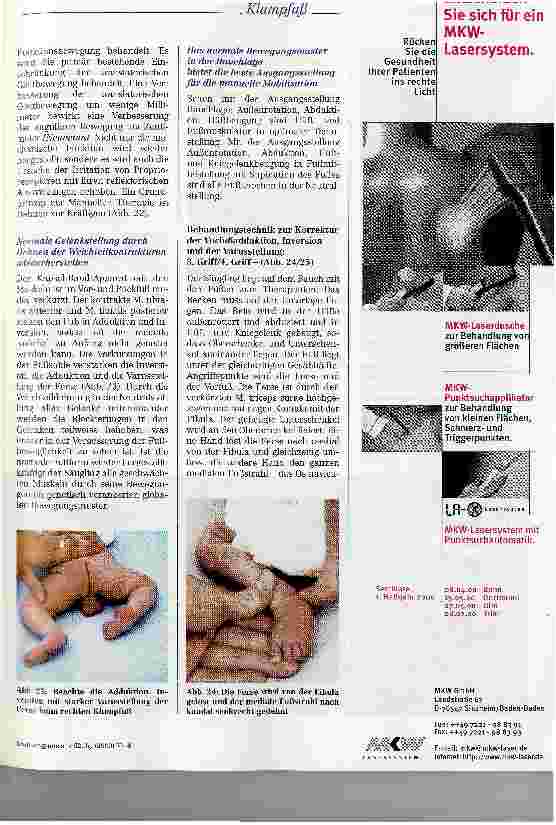 Vorschauseite 5: Der Säuglingsklumpfuß: Funktionelle, dreidimensionale manuelle Fußtherapieauf neurophysiologischer Grundlage (Teil II)