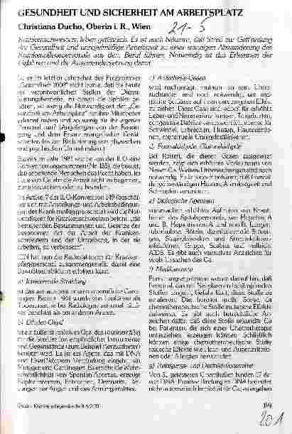 Vorschauseite 1: Gesundheit und Sicherheit am Arbeitsplatz