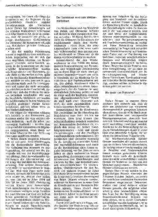 Vorschauseite 3: Sozialer und wirtschaftlicher Wandel verlangt einen Umbau des Sozialstaates Nationale und globale Trends erfordern eine neue strategische Ausrichtung sozialer Dienstleistungen