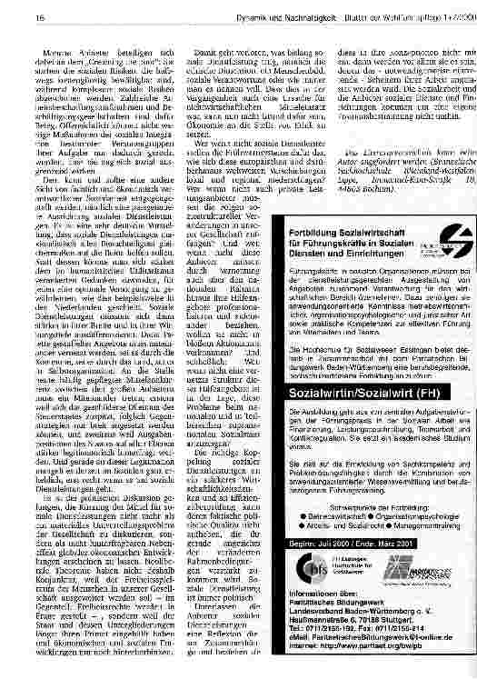 Vorschauseite 4: Sozialer und wirtschaftlicher Wandel verlangt einen Umbau des Sozialstaates Nationale und globale Trends erfordern eine neue strategische Ausrichtung sozialer Dienstleistungen