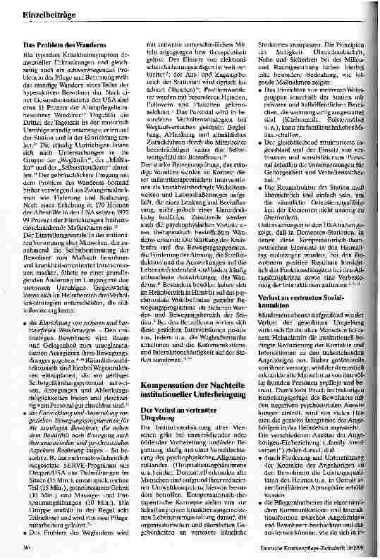 Vorschauseite 3: Milieu für Demente - Neue Perspektiven der krankheitsangemessenen Versorgung Dementer im Altenpflegeheim