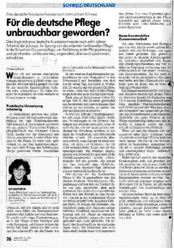 Vorschauseite 1: Für die deutsche Pflege unbrauchbar geworden?
