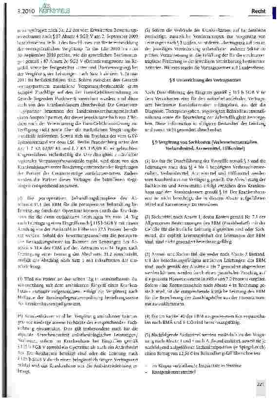 Vorschauseite 3: Vertrag nach § 115 b Absatz 1 SGB V - Ambulantes Operieren und Stationsersetzende Eingriffe im Krankenhaus - (AOP-Vertrag)