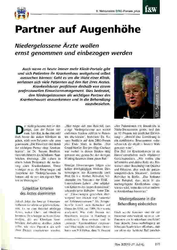 Vorschauseite 1: Partner auf Augenhöhe