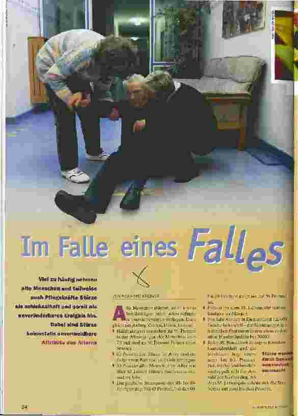 Vorschauseite 1: Im Falle eines Falle Sturzprophylaxe