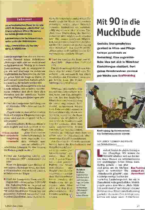 Vorschauseite 4: Im Falle eines Falle Sturzprophylaxe
