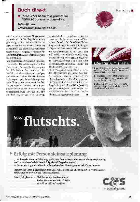 Vorschauseite 4: Auf die Bindung kommt es an Kundenorientierung in der Pflege