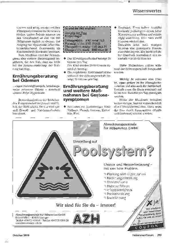 Vorschauseite 2: ERNÄHRUNGSBERATUNGBEIEPH-GESTOSE
