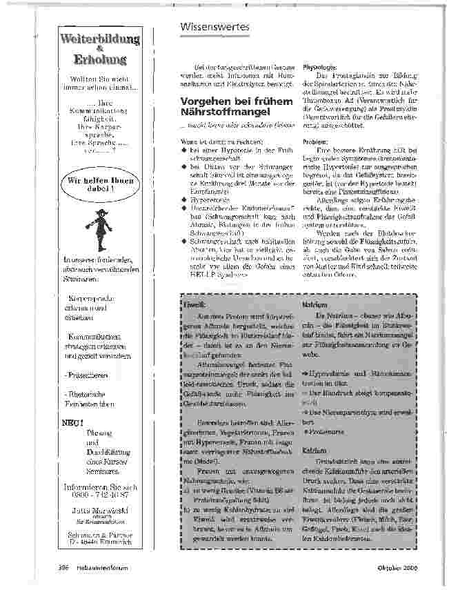 Vorschauseite 3: ERNÄHRUNGSBERATUNGBEIEPH-GESTOSE