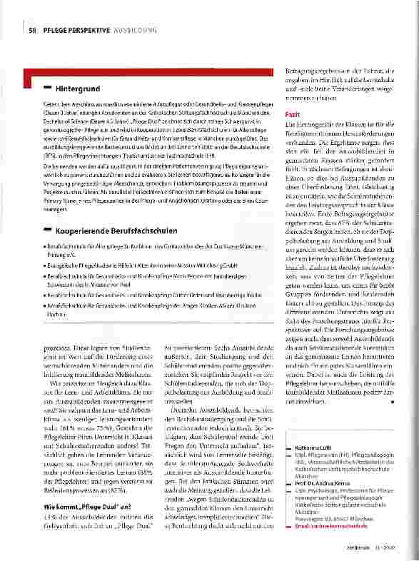 Vorschauseite 2: Pflege Dual: Verknüpfung gelungen?