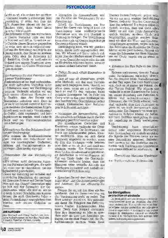 Vorschauseite 3: Verdrängung: Schutz und Blockierung