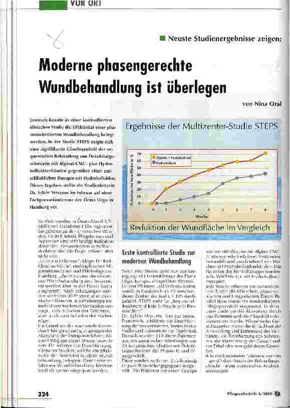 Vorschauseite 1: Moderne phasengerechte Wundbehandlung ist überlegen