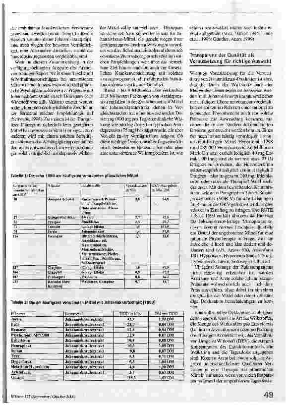 Vorschauseite 3: Pflanzliche Arzneimittel - die bessere Alternative? Zur Qualität der Phytotherapeutika