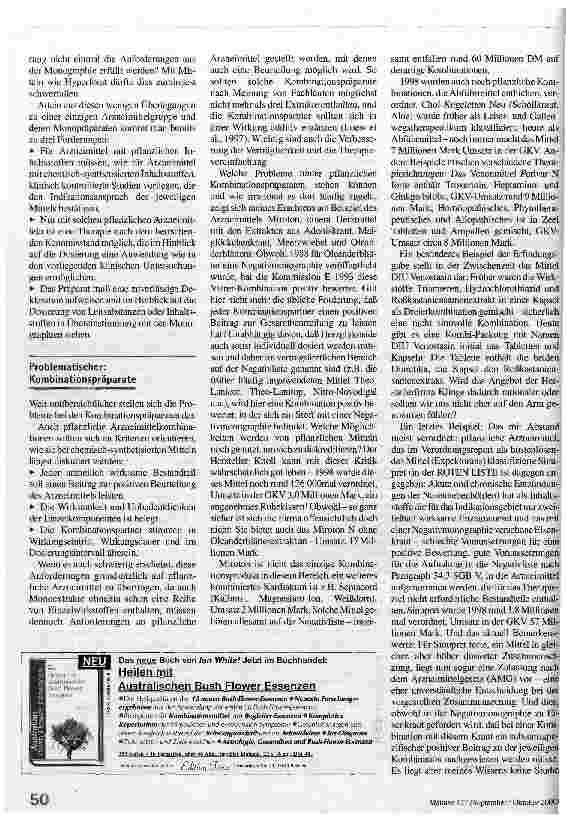 Vorschauseite 4: Pflanzliche Arzneimittel - die bessere Alternative? Zur Qualität der Phytotherapeutika