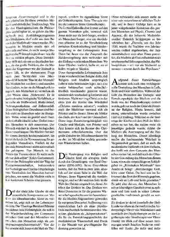 Vorschauseite 2: Ein Spannungsfeld von ganz eigener Art Medizin, Ethik und Technik an der Schwelle zum dritten Jahrtausend