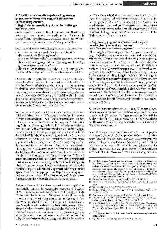 Vorschauseite 2: Die reformatio in peius im sozialrechtlichen Widerspruchsverfahren - unter besonderer Berücksichtigung des Anhörungsgebots -