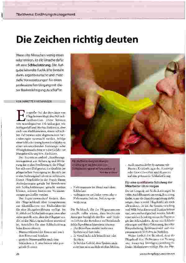 Vorschauseite 1: Die Zeichen richtig deuten