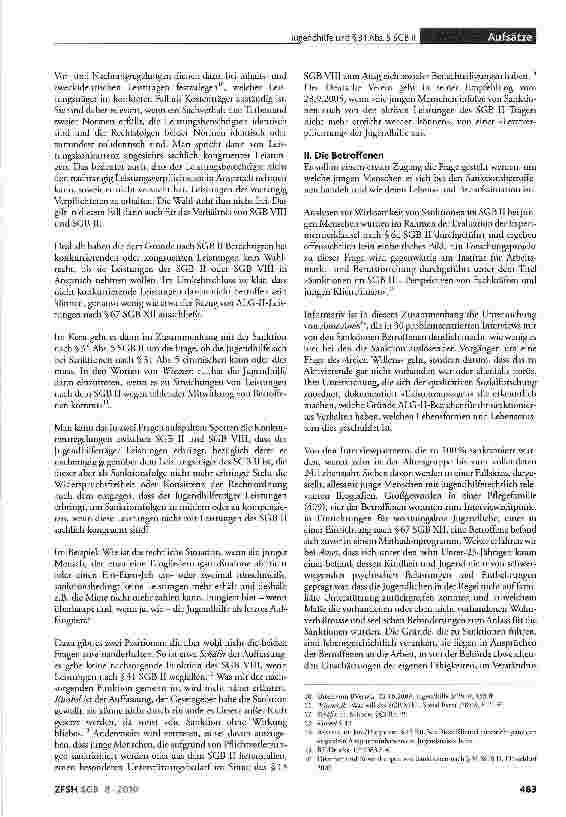 Vorschauseite 2: Jugendhilfe und §31 Abs.5 SGB II