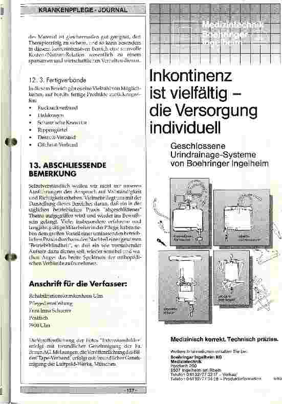 Vorschauseite 5: Grundsätze für eine Pflegeplanung bei orthopädischen Verbänden am RKU - Rehabilitationskrankenhaus Ulm
