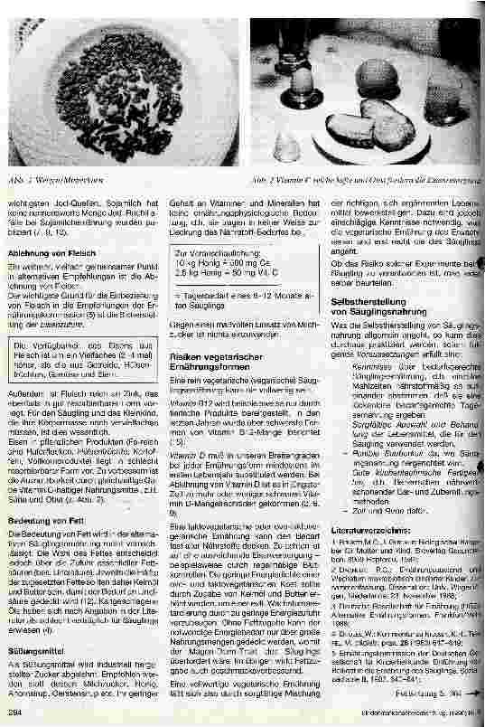 Vorschauseite 3: Alternative Ernährungsmöglichkeiten im Säuglingsund Kleinkindalter
