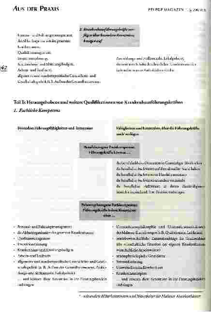 Vorschauseite 4: Von Qualitätszielen zu einem Anforderungsprofil für Krankenhausführungskräfte
